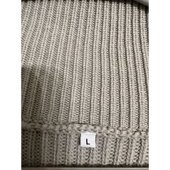 Cozy Open-Front Knit Cardigan – Seafoam/Gray - Picture 3 of 4